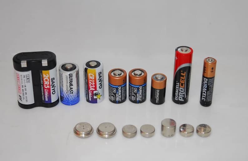 Few different types of batteries