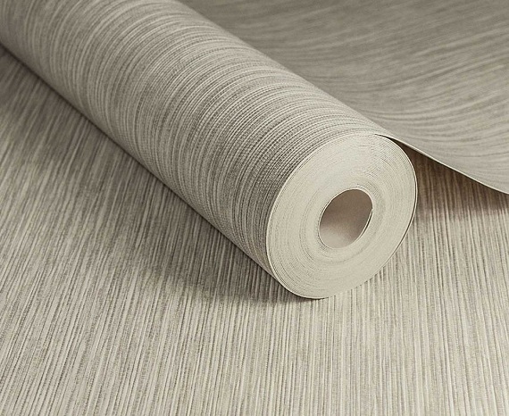 roll of grey grasscloth wallpaper 