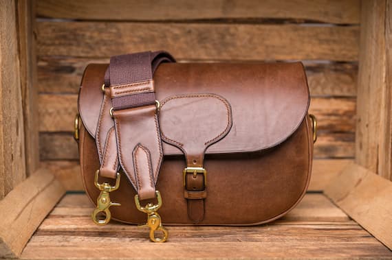 brown women's leather bag