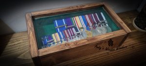 medallion case with medals in it