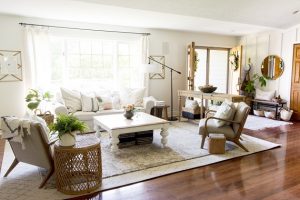 cozy living room with natural lighting