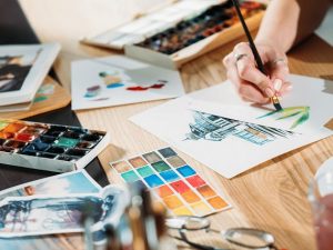 different painting mediums