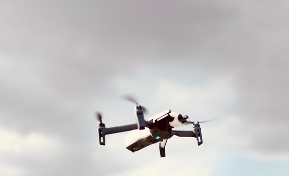 close-up of a drone outdoors
