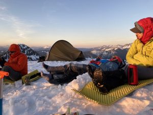 Clothing layering for camping