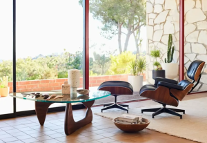 Eames® Lounge Leather Chair and Ottoman - Classic Size