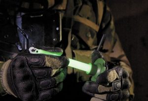 person using chemlight